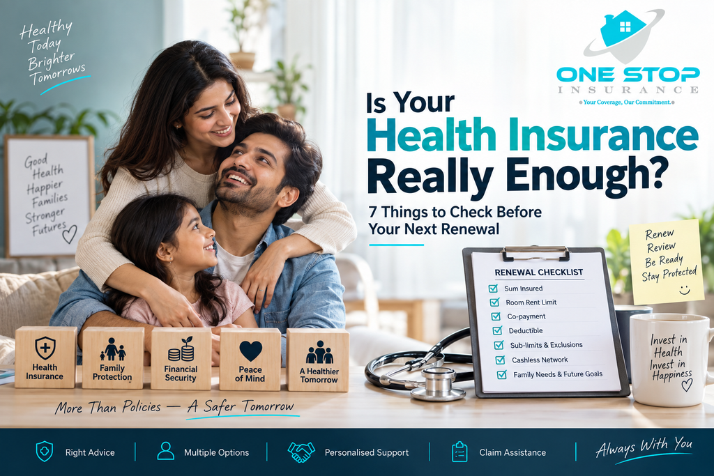 Health insurance renewal guide with family and policy checklis